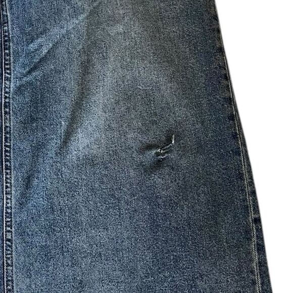 GRLFRND x Maggie MacDonald Leigh Mid Rise Trousers in Legacy Park Blue size 29 - Picture 7 of 7